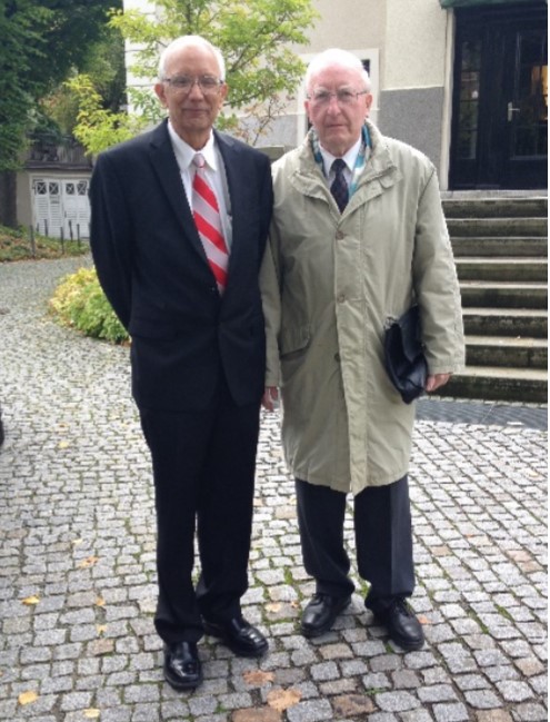H.J. Fiedler with Rattan Lal, then IUSS President, on occasion of his honorary degree award at TU Dresden in 2015, © K.H. Feger