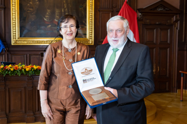 Laura Bertha Reyes Sánchez, Franz Fischler © BOKU